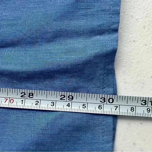 J. Jill Love Linen Roll Sleeves Pockets Lagenlook Beach Tunic Shirt Sz MP‎ - Picture 13 of 13